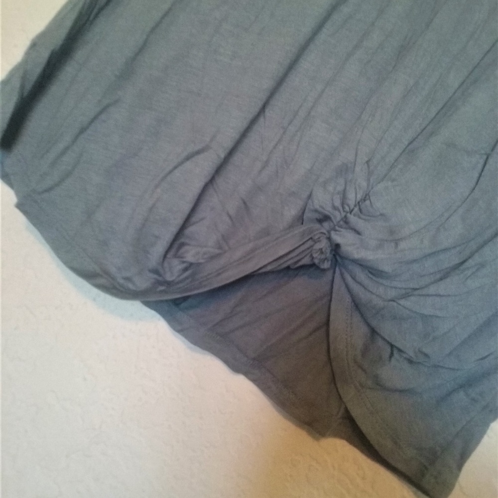 Dusty Blue Choker Twist Front Top!! - Picture 3 of 6